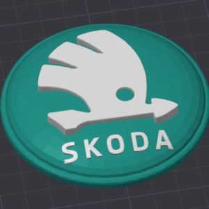 Значок эмблема Skoda D86-80 3Д модель STL